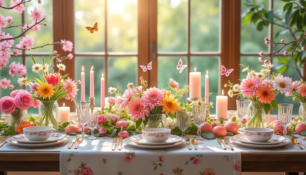 découvrez comment embellir votre table de fête avec une touche printanière. inspirez-vous de nos astuces pour intégrer des éléments floraux, des couleurs vives et des accessoires saisonniers qui apporteront fraîcheur et convivialité à vos célébrations. réveillez votre créativité et charmez vos invités avec une décoration mémorable.