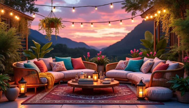 découvrez nos idées créatives pour aménager une terrasse bohème et conviviale. transformez votre espace extérieur en un havre de paix chaleureux, où style et confort se rencontrent. inspirez-vous de nos astuces pour intégrer des éléments naturels, des couleurs douces et des meubles accueillants, parfaits pour des moments de partage et de détente.