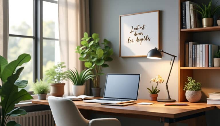 découvrez des idées inspirantes pour aménager un coin bureau agréable chez vous. transformez votre espace de travail avec des astuces de décoration, des choix de mobilier ergonomique et des conseils d'organisation pour améliorer votre productivité tout en créant une ambiance conviviale.